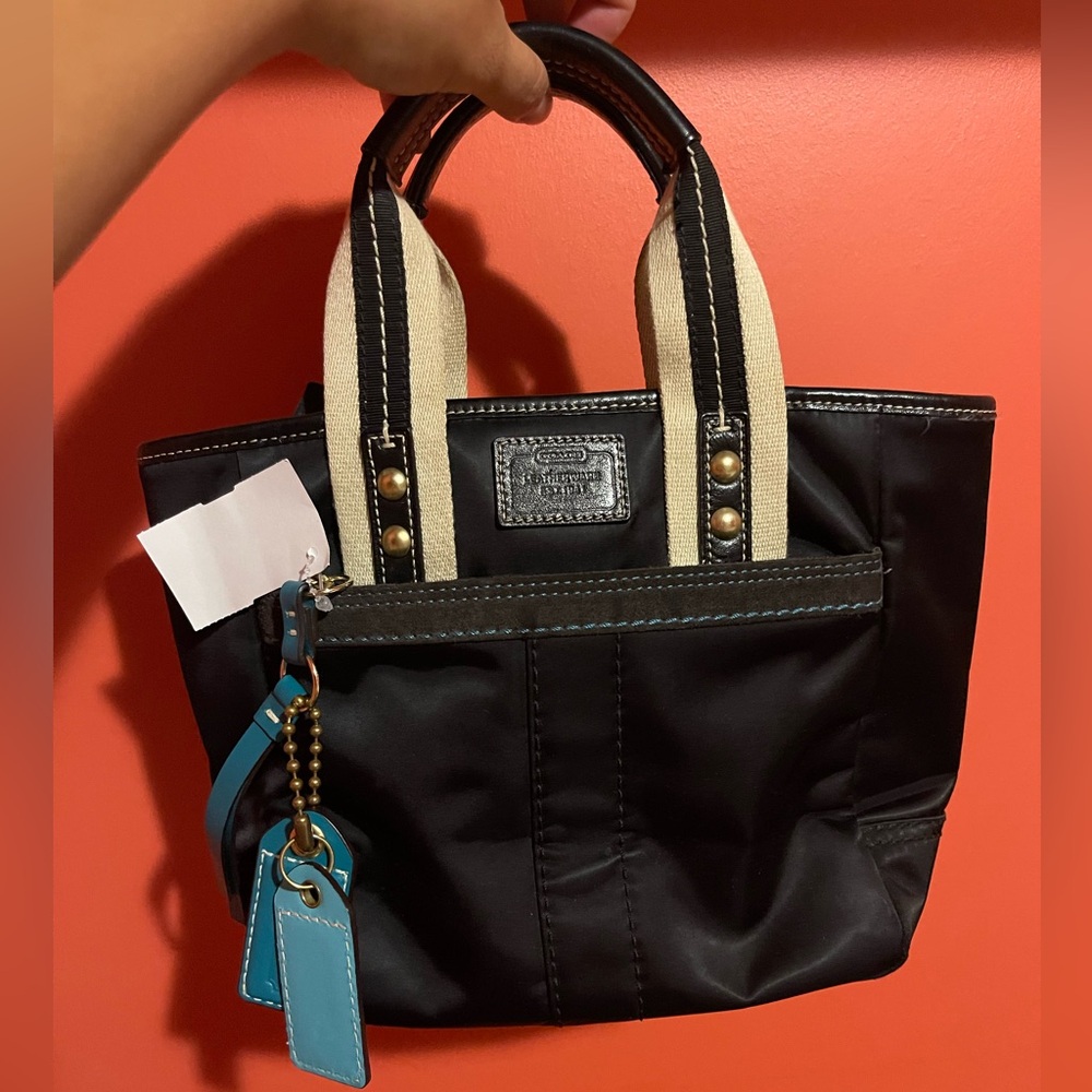 Coach Hampton Satin Mini Tote